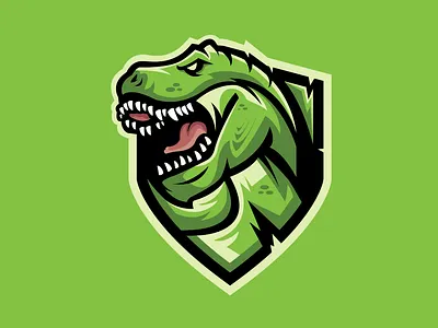 Dino Mascot Logo 3d animation app branding design esport gaming graphic design icon illustration logo mascot motion graphics typography uae ui vector