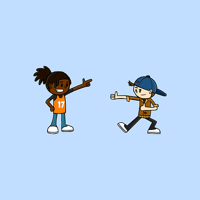 Dom and Jared 2d digital illustration graphic design illustration