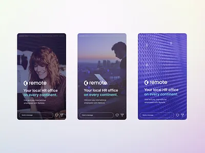 Social Media Design branding design instagram posts remote social media ui