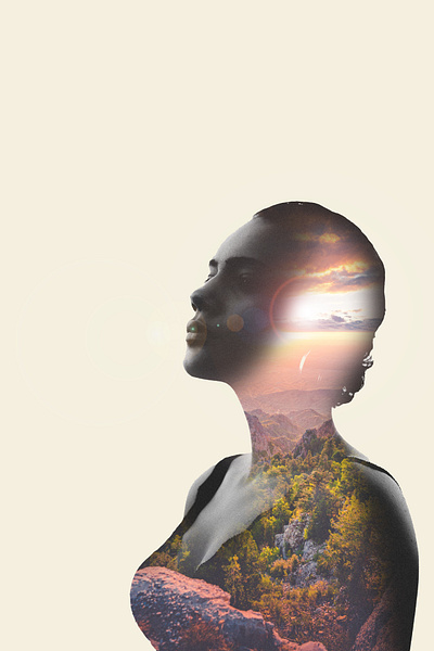 Inside Beauty composition design graphic design manipulation