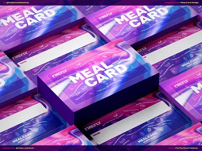 Meal Card Design - Firefly Festival adventure art branding concerts design drink firefly festival food graphic design headliners meal card music music festival porftolio stage typography