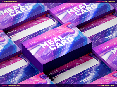 Meal Card Design - Firefly Festival adventure art branding concerts design drink firefly festival food graphic design headliners meal card music music festival porftolio stage typography