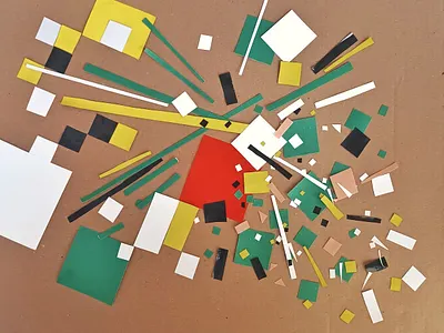 Point and Line to Plane 1 2d art collage design graphic design illustration poster