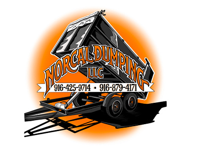 Nor Cal Dumping design graphic design illustration logo
