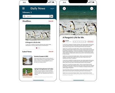 News | Daily UI Challenge - 094 app design news ui web design