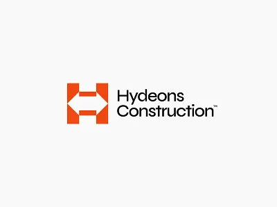 Hydeons Construction app brandidentity branding bridge business clean construction construction logo creative design flat graphics design h lettermark icon illustration lettermark logo design minimal sketch vector