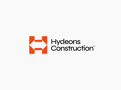 Hydeons Construction app brandidentity branding bridge business clean construction construction logo creative design flat graphics design h lettermark icon illustration lettermark logo design minimal sketch vector
