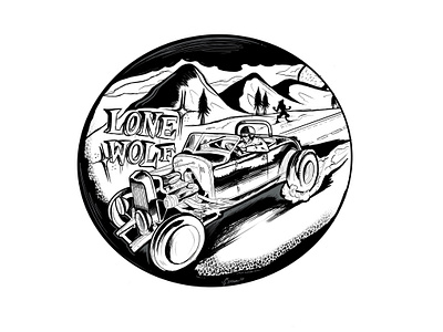 The Lone Wolf design graphic design illustration logo