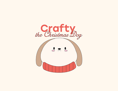 Crafty, the Christmas Dog branding design graphic design illustration