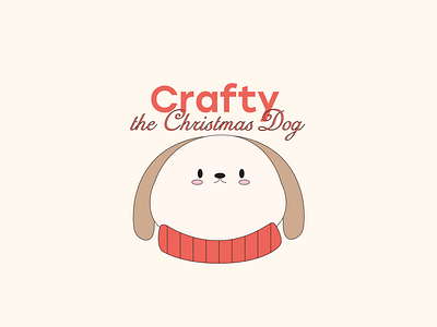 Crafty, the Christmas Dog branding design graphic design illustration