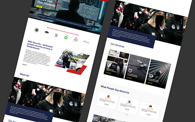 Security landing page design graphic design illustration typography ui web design