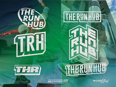 The Run Hub Custom Typography Logo Streetwear Design text design