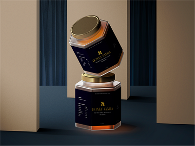 Honey Vanilla | Luxury Jar Packaging honey luxury packaging