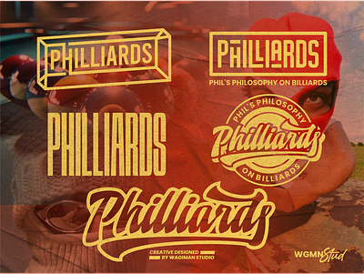 Philliards Custom Typography Logo Streetwear Design designer portfolio text design