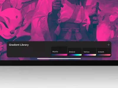 Gradient Library — Procreate animation app design procreate ui
