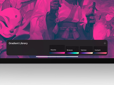 Gradient Library — Procreate animation app design procreate ui