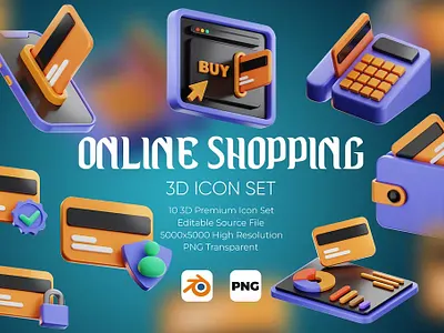 Online Shopping 3D Icon Set 3d 3d icon 3d icons adobe photoshop graphic graphic design graphic resources graphics icon icon design icon illustration icon set iconography icons design iconset illustrator logo set vector
