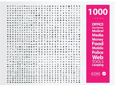 Set of 1000 Quality icon first work in shutterstock 2011 - 2016 avatar branding design face icon illustration logo symbol ui vector