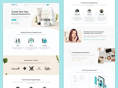 Skincare & Cosmetics Website Re-Design from Murnicare Official app branding design graphic design illustration ui ux web webdesign website