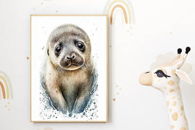 Watercolor Baby Pup Nursery Wall Art Décor art for nursery baby nursery baby pup baby room decor home decor kids room decor kids wall art nursery decor nursery decoration nursery ideas nursery inspiration nursery style nursery wall art pup art puppy art wall décor watercolor watercolor art watercolor love watercolor painting