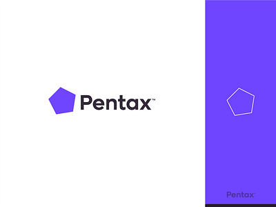 Pentax branding graphic design logo pentagon pentax purple zilux