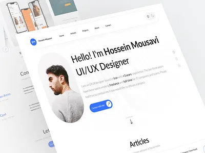 Portfolio l Personal website design figma ui ux