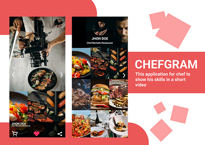 Mobile Design Chefgram Idea changes world chef design food food stall instagram little thing mobile mobile design out of the box restaurant serving tiktok