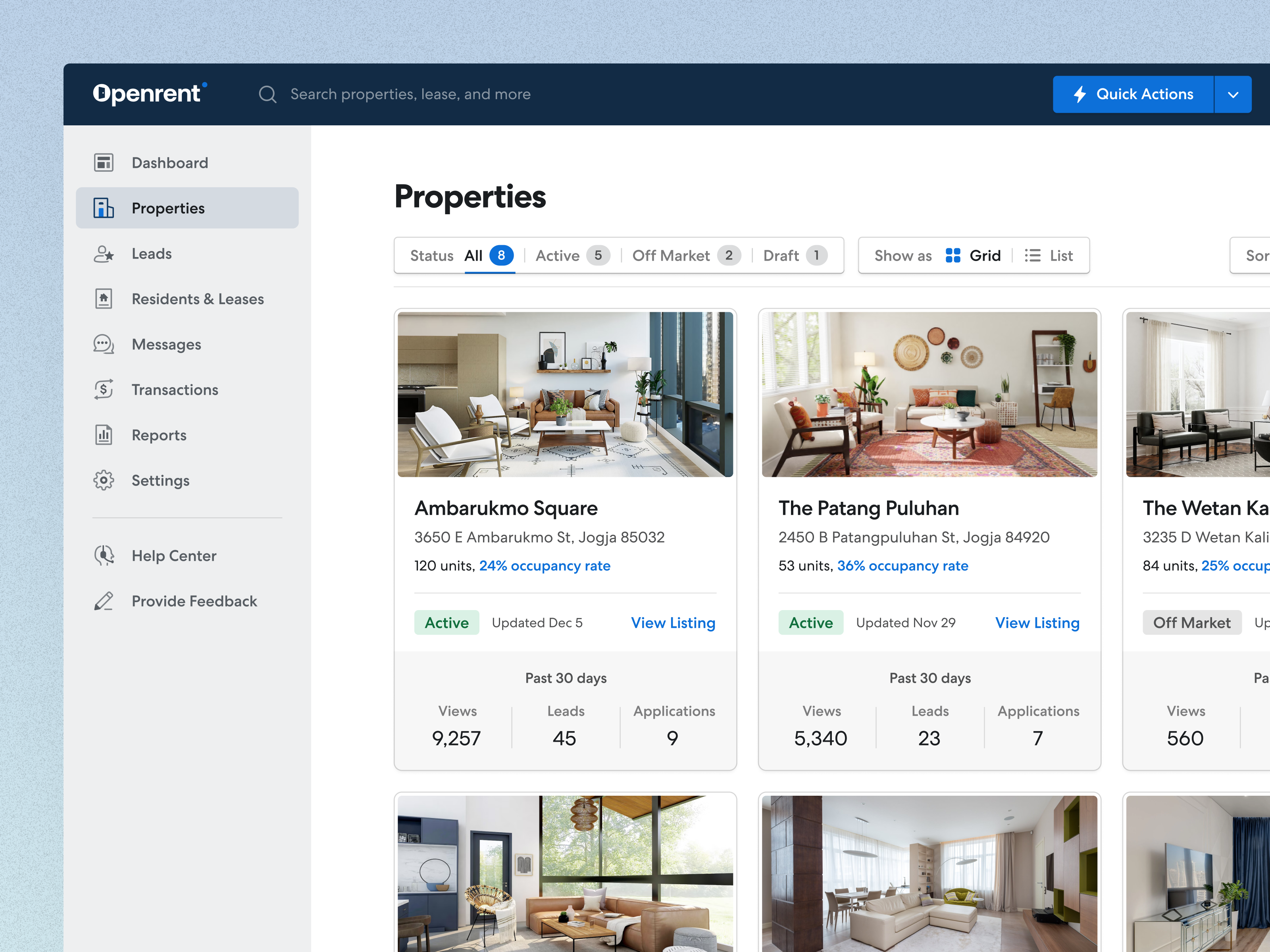 Rental Property Management Software crm software dashboard erp software financial tools housing software icon design leasing software mobile app design navigation menu product design property listing real estate rental application rental marketplace rental software saas tenant management ui design web application web design