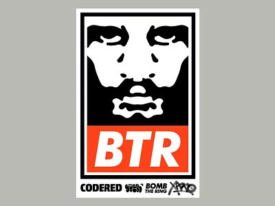 bomb the ring poster graphic design poster print