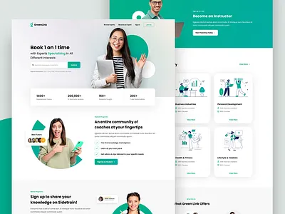 Website Design - Landing Page Homepage UI branding clean design contemporary design graphic design logo minimal ui web design website website design