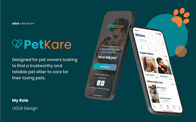 PetKare Pet Sitting App uiux