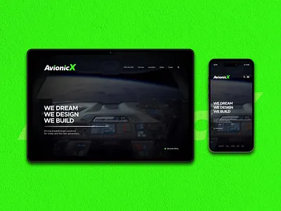 AvionicX - Landing Page Concept Design advertisment branding concept design design graphic design graphic designer illustration landing page logo logo creator logo design logo designer logo maker looking for logo designer need logo need logo designer ui ui design vector webpage