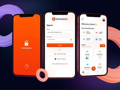 Homelocks - Smart Home concept design figma smarthome smartlocks ui design ux design