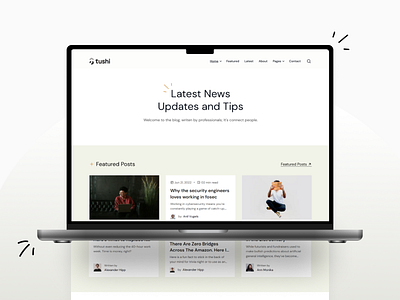 Personal Blog Website blog blog template blog theme blog website nextjs personal blog react web design