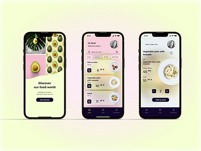 Delivery food APP app delivery app design food food app main screen mobile ui ux web