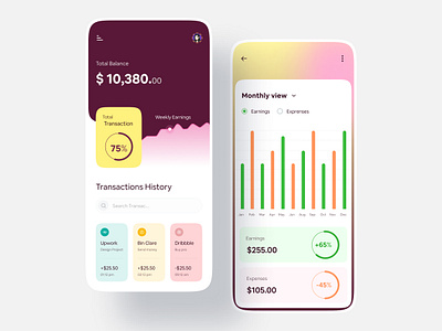 Mobile Banking Wallet App Design app design banking banking app crypto wallet cryptocurrency exchange finance finance app financial app fintech investment mobile bank money online bank personal finance transaction ui ui design ui ux wallet