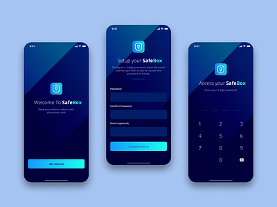 SafeBox - Get Started all in one app appstore design documents file ios management media files notes secure utility app