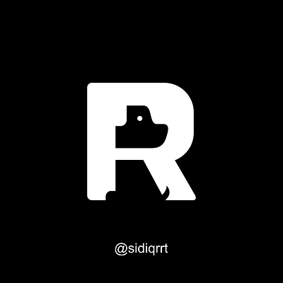 R + DOG design graphic design icon logo minimal vector