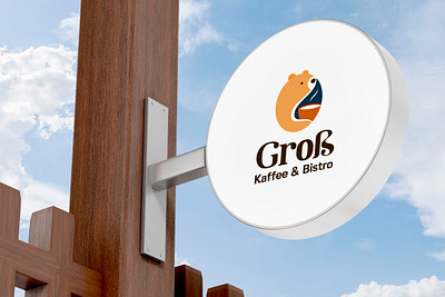 Groß Kaffee & Bistro Logo brand design branding cafe cafe design graphic design logo logo design visual identity