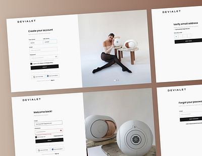 Sing In and Sign Up ✔️ audio equipment branding design e commerce home page landing onboarding sign in sign up ui ux website