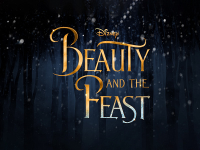 BEAUTY AND THE BEAST | Text Effect - Photoshop Template 3d 3d text beauty and the beast cinematic design disney download fantasy file film logo mockup movie photoshop psd template