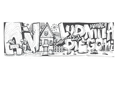 Ana graffiti graffiti art illustration letters