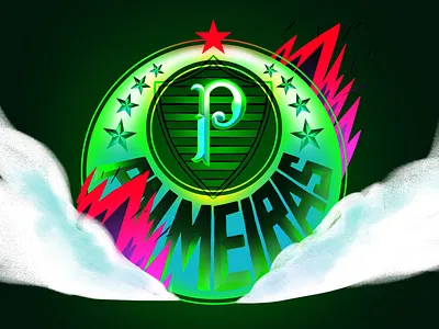 Palmeiras brasil brazil crest design fire football football league graphic design green illustration italy league motion graphics palestra italia palmeiras photoshop smoke soccer