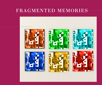 Fragmented memories graphic design