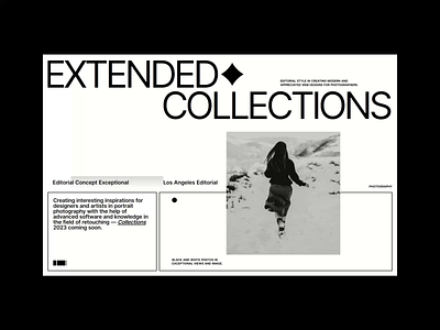 EXTENDED COLLECTIONS - Website Concept blog cms concept design editorial minimalist modern portfolio ui ux web web design website