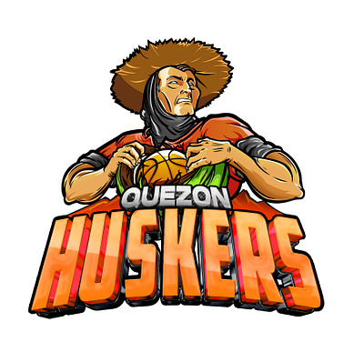 Quezon Huskers' Logo idea design graphic design illustration logo vector