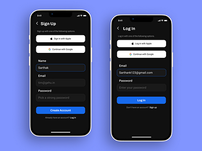 Sign up - Daily UI 001 app design typography ui ux