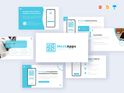 MockApps - Mobile App & SAAS Presentation Template apps business design google slides keynote mobile mobile app mockapps powerpoint presentation template ui uiux ux