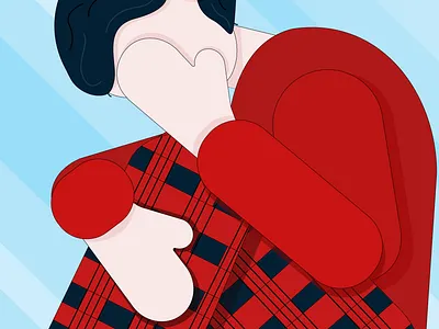 Me in the mirror graphic design illustration vector
