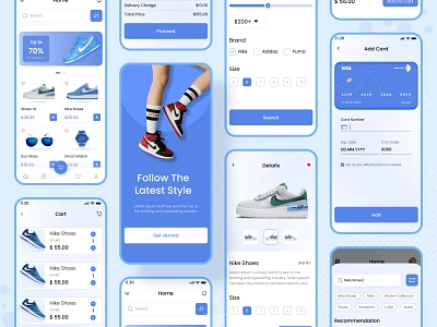 Ecommerce Sneaker App Design app app design best app design design ecommerce latest sneaker app mobile app nike shoe shoe app shoes sneaker sneaker app sneaker shoes app ui design ux design winter product winter shoe app workout workout shoes